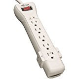 Power Strip -- Tripp Lite 7 Outlet Surge Protector Power Strip 7ft Cord Right Angle Plug (SUPER 7)