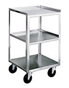Cart -- Lakeside 359 Stainless Steel Mobile, Equipment Stand, Weight Capacity 300 lb., 3 Shelves, 16-3/4